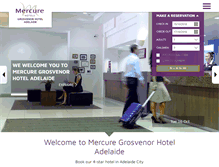 Tablet Screenshot of mercuregrosvenorhotel.com.au